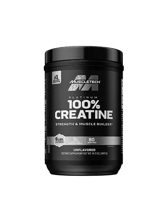 کراتین مونوهیدرات پلاتینوم ماسل تک (۴۰۰g) | Creatine Platinum Muscletech