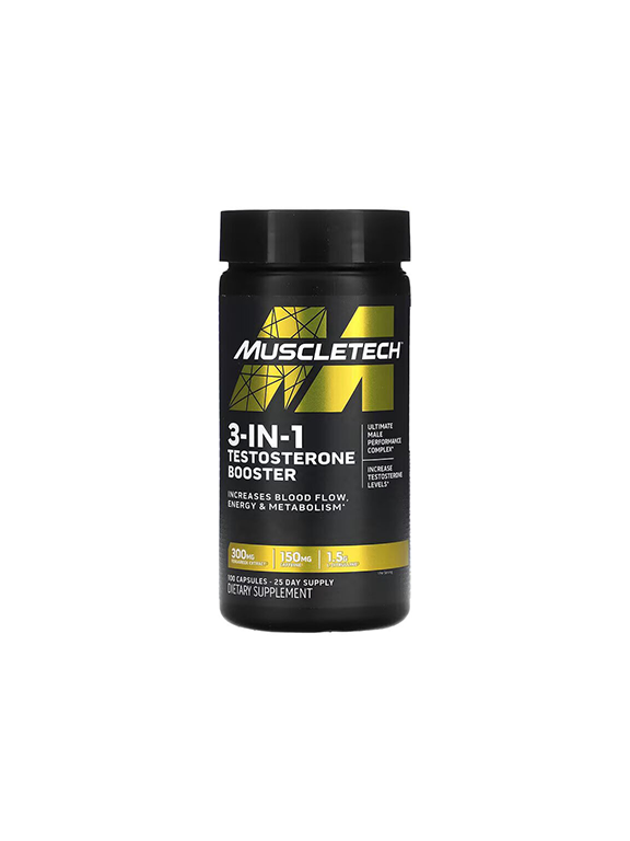 تست بوستر ماسل تک ۳ در ۱ (۱۰۰عددی) | MuscleTech Testosterone Booster